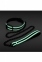 Ошейник с поводком, светятся в темноте NS Novelties GLO BONDAGE COLLAR AND LEASH GREEN (T280848) 0