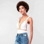 Портупея Bijoux Indiscrets MAZE - Halter Bra Harness Braun (BJ0253) 0