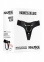 Трусики для страпону Ouch!, шкіряні, чорні, One Size (REA047) 1
