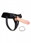 Трусики для страпону Ouch!, шкіряні, чорні, One Size (REA047) 0