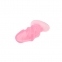Рифлена анальна пробка Chisa Hi-Rubber Raging Mini Plug Pink (CH30706) 4