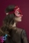 Маска кошечки Feral Feelings - Catwoman Mask, натуральная кожа, красная (SO3407) 0