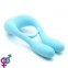 Вибратор для пар KissToy Martin Blue, крепление на член, 3,2 см (SO3763) 1