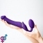 Безремневой страпон з вібрацією Strap-On-Me Vibrating Violet M діаметр 3,3 см (SO3825) 4