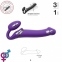 Безремневой страпон с вибрацией Strap-On-Me Vibrating Violet L, диаметр 3,7 см (SO3826) 0
