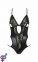 Боді з імітацією шкіри і стрепами ASUNA BODY black XXL/XXXL Passion (SO4124) 1