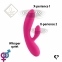 Гнучкий вібратор кролик з двома моторами FeelzToys Lea Rabbit Vibrator Rubine Red (SO4432) 4