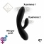Гнучкий вібратор кролик з двома моторами FeelzToys Lea Rabbit Vibrator Black (SO4433) 4