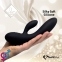 Гнучкий вібратор кролик з двома моторами FeelzToys Lea Rabbit Vibrator Black (SO4433) 2