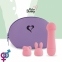 Міні-вібратор FeelzToys Mister Pink Bunny з двома насадками (SO4437) 2