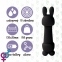 Мини-вибратор FeelzToys Mister Bunny Black с двумя насадками (SO4438) 3