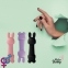 Мини-вибратор FeelzToys Mister Bunny Purple с двумя насадками (SO4439) 4