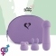 Мини-вибратор FeelzToys Mister Bunny Purple с двумя насадками (SO4439) 2