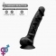 Фаллоимитатор SilexD Vetus Black (MODEL 1 size 8in), двухслойный, силикон+Silexpan, диаметр 4,2см (SO4471) 1