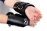Манжеты для подвеса за руки Kinky Hand Cuffs For Suspension из натуральной кожи, цвет черный (SO5183) 4