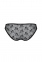 Трусики-слипы с кружевной сеточкой Dina Thong black L/XL - Passion (SO5340) 4
