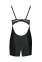 Бэби-долл из эко-кожи и кружева Loona Chemise black S/M - Passion (SO5359) 4