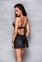 Бэби-долл из эко-кожи и кружева Loona Chemise black XXL/XXXL - Passion (SO5360) 2