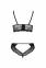 Комплект з еко-шкіри з мереживом: бра і трусики Loona Set black XXL/XXXL - Passion (SO5363) 4