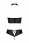 Комплект з еко-шкіри: бра і трусики з імітацією шнурівки Nancy Bikini black L/XL - Passion (SO5367) 4
