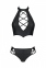 Комплект з еко-шкіри: бра і трусики з імітацією шнурівки Nancy Bikini black XXL/XXXL - Passion (SO5369) 3