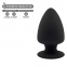 Анальная пробка SilexD (Model 1 size M) двухслойная, силикон+Silexpan, диаметр 6,2 см (SO5552) 0