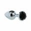Металлическая анальная пробка Lux Active – Rose Anal Plug – Black (SO5572) 0