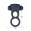 Двойное эрекционное кольцо Lux Active – Triad – Vibrating Dual Cock Ring, с вибропулей и пультом ДУ (SO5575) 0
