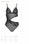 Боди с ажурным лифом Christa Body black L/XL — Passion (SO5753) 3