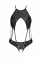 Боді з еко-шкіри Passion Tamaris Body black XXL/XXXL: з ремінцями і перфорацією (SO5795) 1