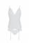 Корсет Passion Ursula Corset white L/XL, с пажами, трусики с ажурным декором и открытым шагом (SO5838) 2