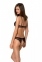 Комплект Passion URSULA SET black L/XL: бра, трусики з ажурним декором і відкритим кроком (SO5841) 0