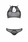Комплект Passion URSULA SET black S/M: бра, трусики з ажурним декором і відкритим кроком (SO5842) 1