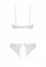 Комплект Passion URSULA SET white S/M: бра, трусики з ажурним декором і відкритим кроком (SO5845) 2