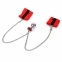 Наручники с металлической анальной пробкой Art of Sex Handcuffs with Metal Anal Plug  size M Red (SO6182) 1