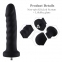 Силіконовий фалоімітатор для секс-машин Hismith 7.1″ Anal Dildo Black, система KlicLok (SO6201) 2