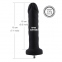 Силіконовий фалоімітатор для секс-машин Hismith 7.1″ Anal Dildo Black, система KlicLok (SO6201) 3