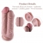 Двойной дилдо для секс-машин Hismith 8.5” Two Cocks One Hole Silicone Dildo (SO6206) 4