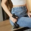 Реалистичный фаллоимитатор Strap-On-Me Sliding Skin Realistic Dildo Black - S, эффект подвижной кожи (SO6252) 4