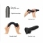 Реалистичный фаллоимитатор Strap-On-Me Sliding Skin Realistic Dildo Black - M, эффект подвижной кожи (SO6256) 1
