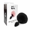 Силиконовая анальная пробка М Art of Sex - Silicone Butt plug Rabbit Tail,Черный (SO6694) 1