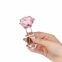 Стеклянная анальная пробка Pillow Talk - Rosy- Luxurious Glass Anal Plug (SO6834) 2