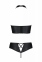 Комплект з еко-шкіри Nancy Bikini black 6XL/7XL - Passion, бра та трусики з імітацією шнурівки (SO7103) 2
