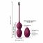 Вагінальні кульки Dorcel LOVE BALLS PLUM, вібрації та рухи внутрішньої кульки, пульт ДК (SO7388) 3