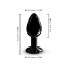 Металлическая анальная пробка с украшением в виде кристалла Dorcel - Diamond Plug BLACK S (SO7808) 3