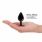 Металлическая анальная пробка с украшением в виде кристалла Dorcel - Diamond Plug BLACK S (SO7808) 2