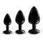 Металлическая анальная пробка с украшением в виде кристалла Dorcel - Diamond Plug BLACK S (SO7808) 4