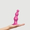 Насадка для страпона Strap-On-Me DILDO PLUG BEADS FRAMBOISE METALLIC - M (SO7819) 1