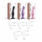 Насадка для страпона Strap-On-Me DILDO PLUG CURVY ROSE DRAGEE METALLIC - M (SO7820) 1