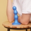 Насадка для страпону Strap-On-Me Dildo Plug Balls Blue Metallic S (SO8992) 4